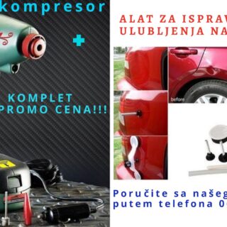 Digitalni kompresor + Alat za ispravljanje karoserije